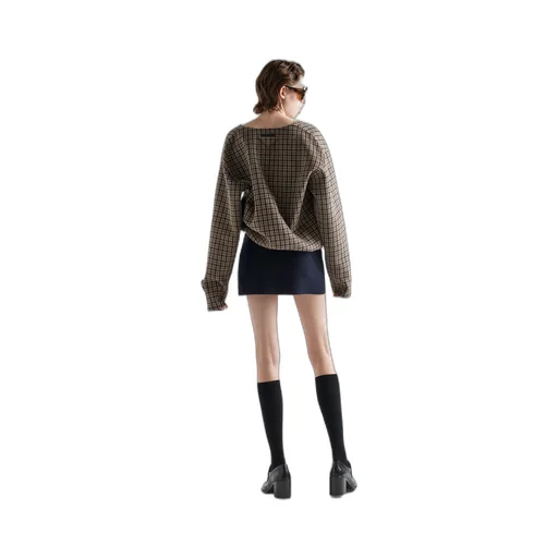 Cashmere miniskirt
