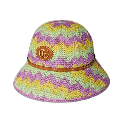 Chevron straw effect cloche
