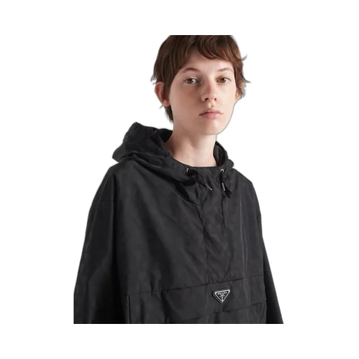 Printed Re-Nylon blouson jacket