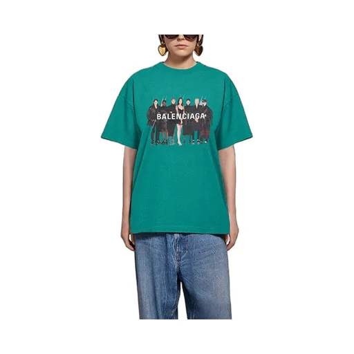 Band Portrait Printing Logo Retro Loose T-Shirt
