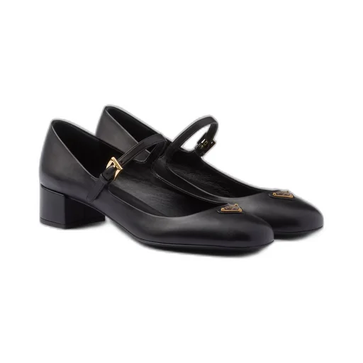 Nappa leather Mary Jane pumps