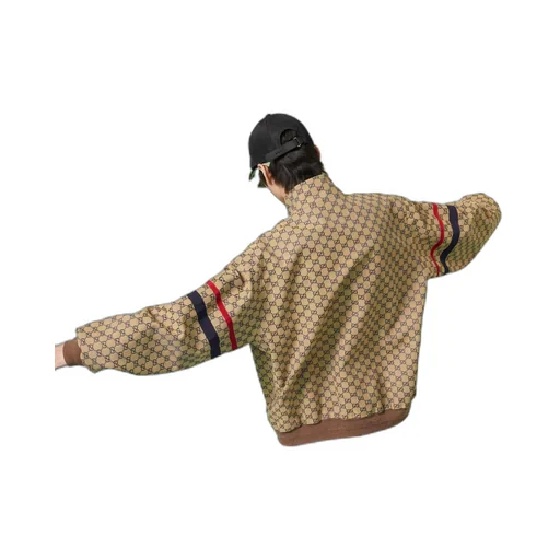 GG cotton canvas zip jacket