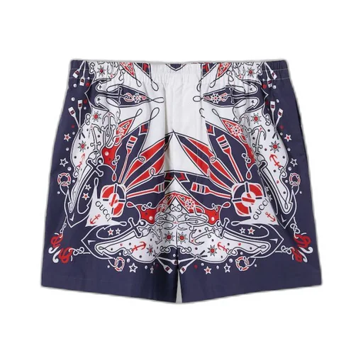 Gucci bandana print cotton short
