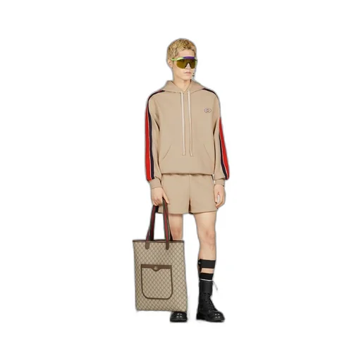 Jersey hooded sweatshirt
