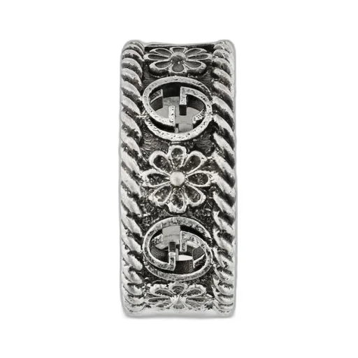 Gucci Interlocking silver ring