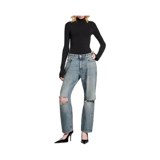 Loose Fit Buckle Pants