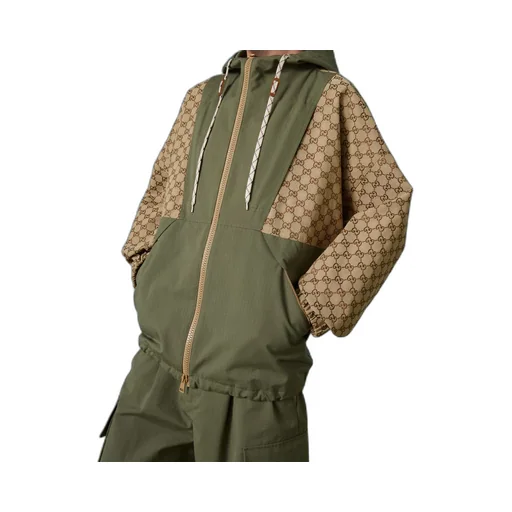 GG cotton canvas zip jacket