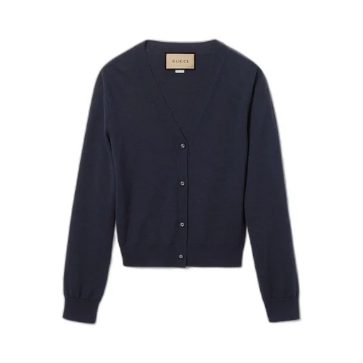 Wool silk cardigan