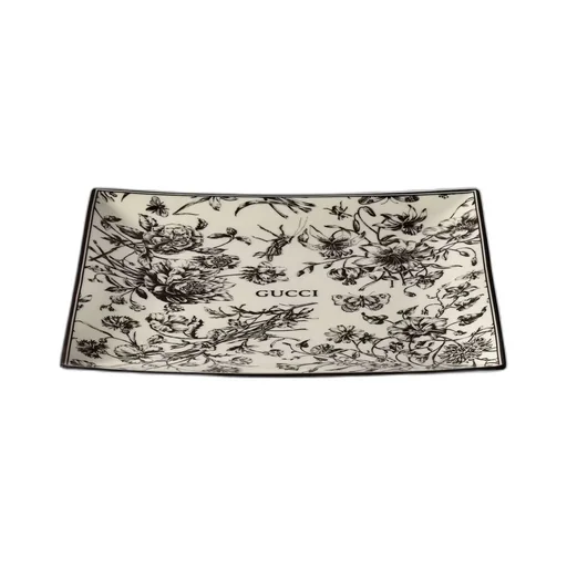 Gucci Flora Sketch print large trinket tray