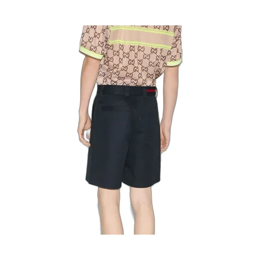 Double cotton twill short with Web
