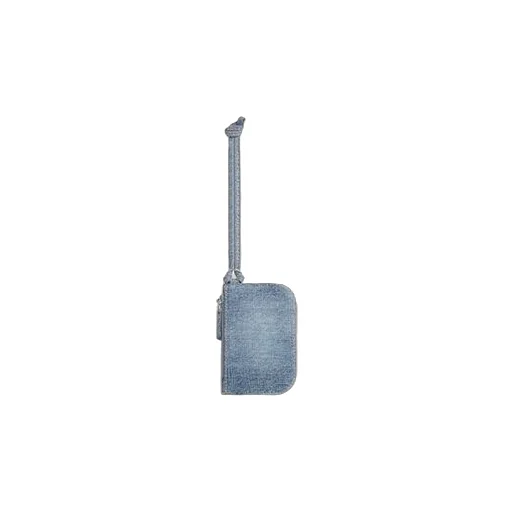 Le Cagole Coin Purse Denim With Rhinestones