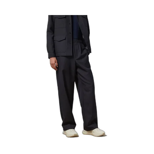 Wool twill track bottoms