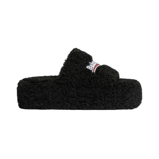 Furry Platform Sandal