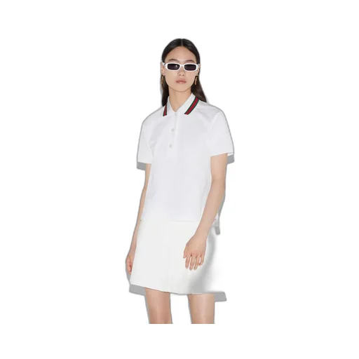 Cotton stretch piquet polo shirt