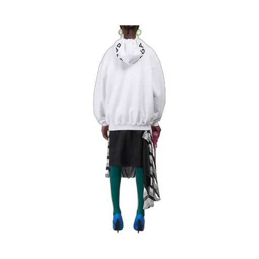 Logo Printing Hoodie White