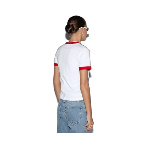 Cotton jersey T-shirt with embroidery