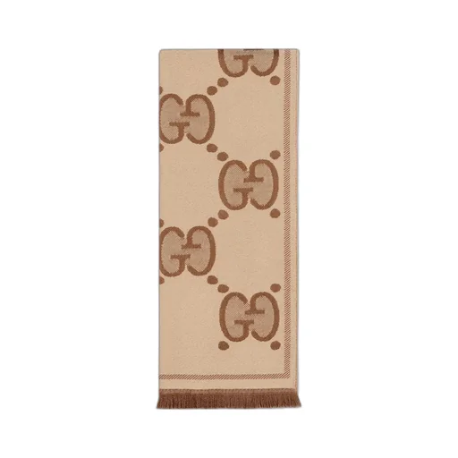 GG wool jacquard scarf