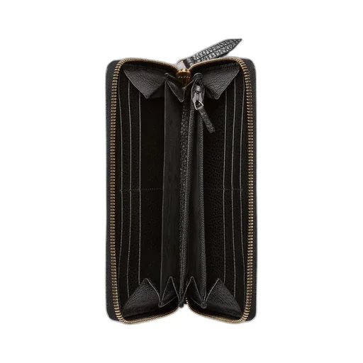 Leather zip around wallet