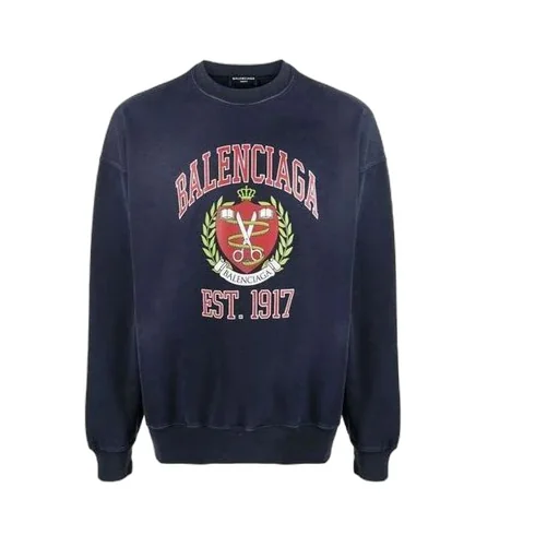 Est. 1917 College Logo Print Crewneck Sweatshirt