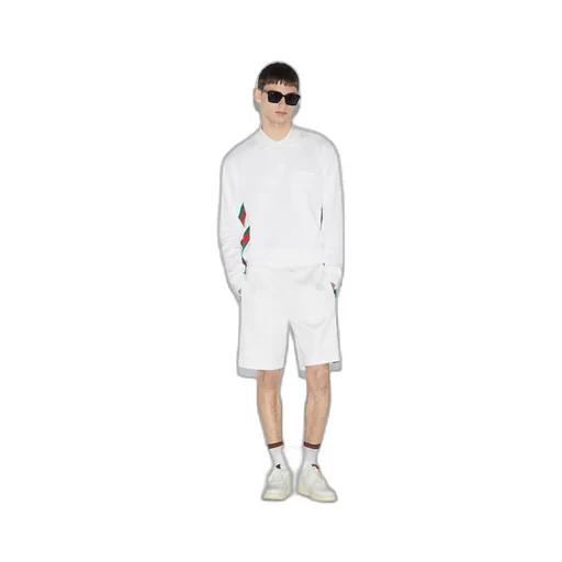 Long sleeved polo shirt with Web