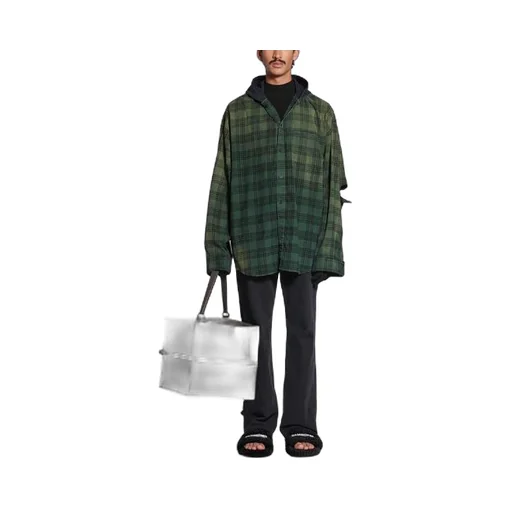 Oversized Hooded Shirt