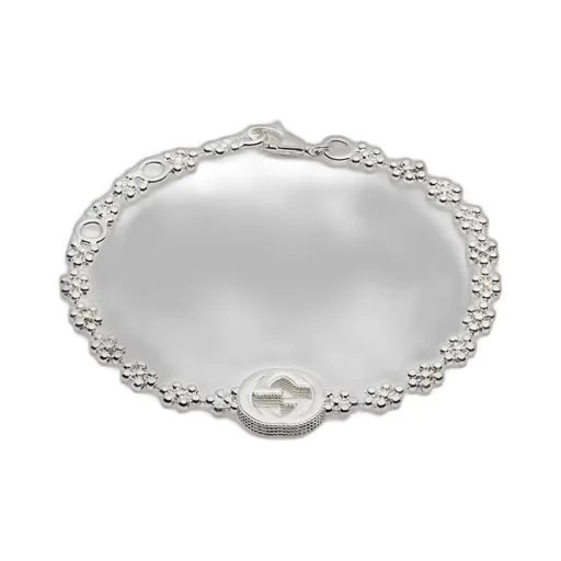 Gucci Interlocking bracelet in silver