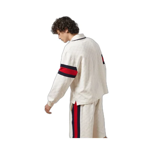 GG cotton terry cloth polo with Web