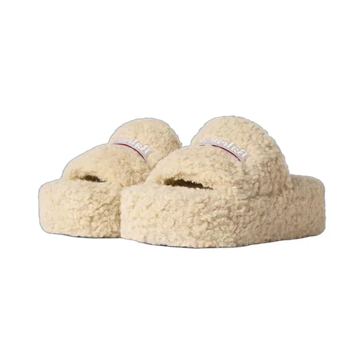 Furry Platform Sandal