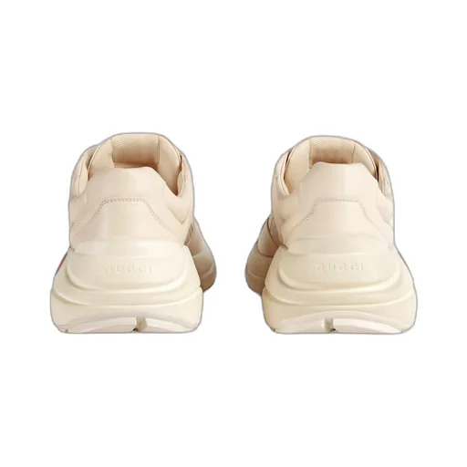 Men's Rhyton Gucci logo leather trainer