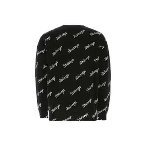 All Over Script Logo Knit Sweater