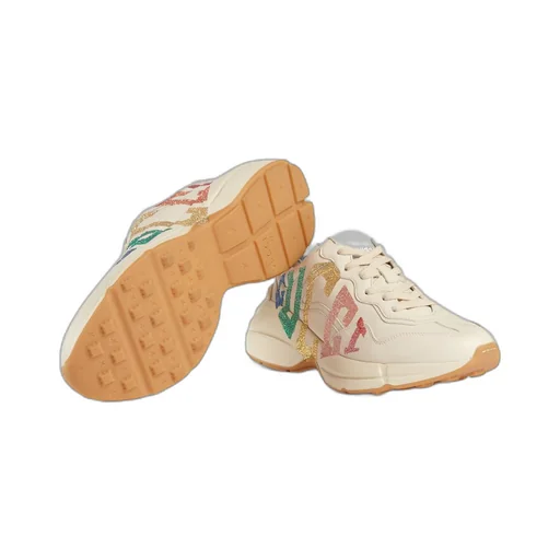 Women's Rhyton glitter Gucci trainer