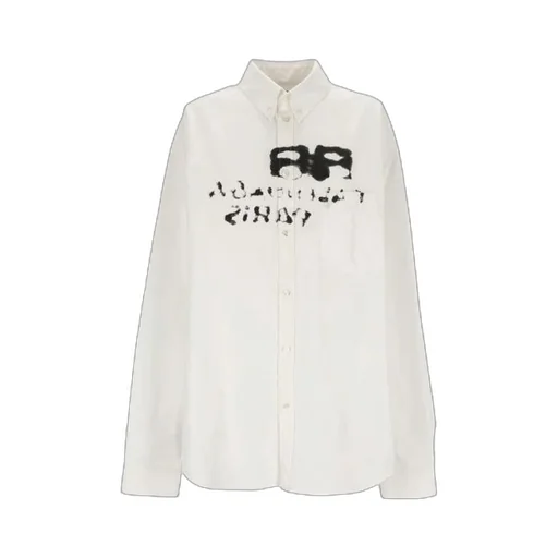 Hand-Drawn BB Long Sleeve Shirt Oversized