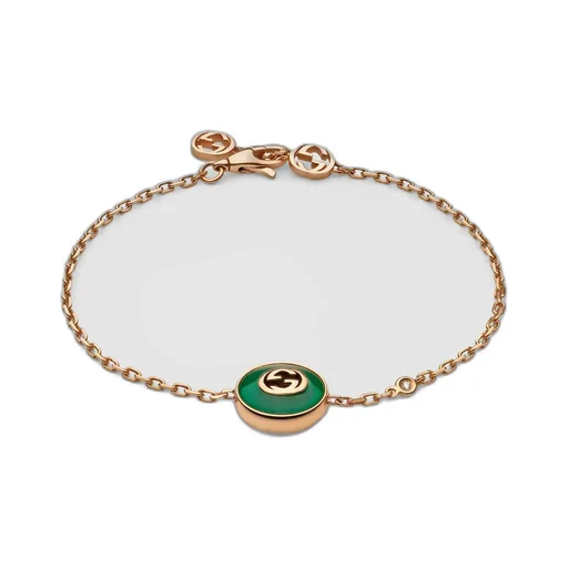 Gucci Interlocking 18k chain bracelet