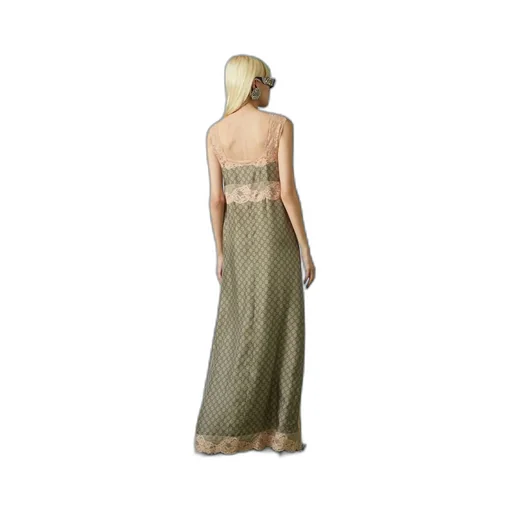 GG Supreme print silk dress