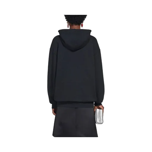 Embroidered Hoodie Black