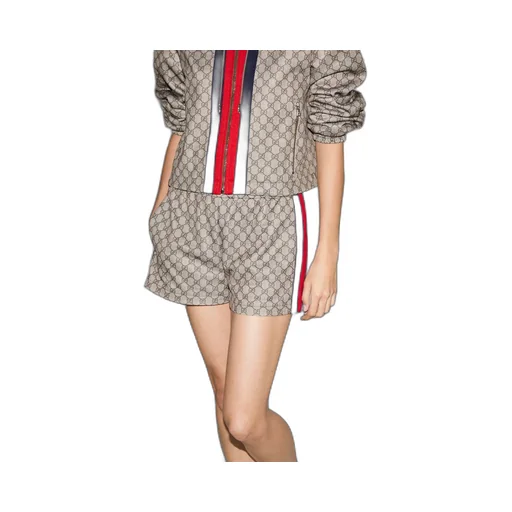 GG technical jersey shorts with Web