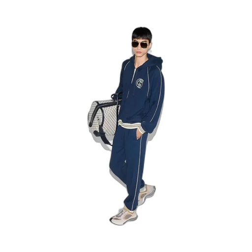 Cotton jersey sweatshirt with patch