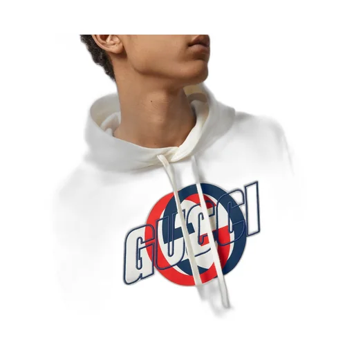 Cotton jersey hooded sweatshirt