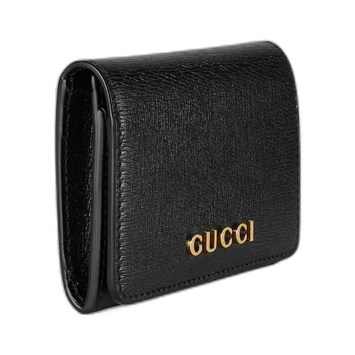 Card case with Gucci script