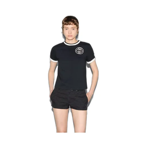 Cotton jersey T-shirt with embroidery