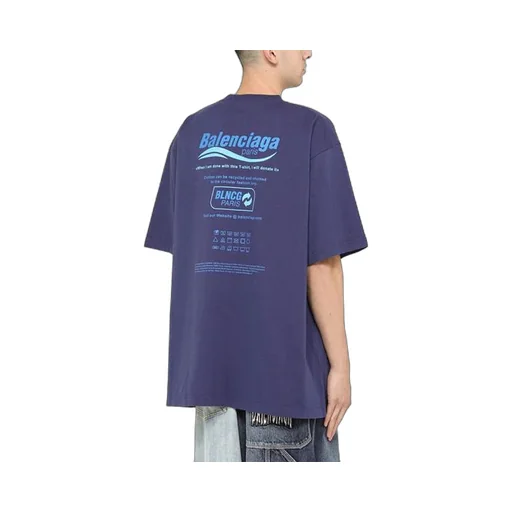 Dry Cleaning Alphabet Printing Retro Knit T-Shirt