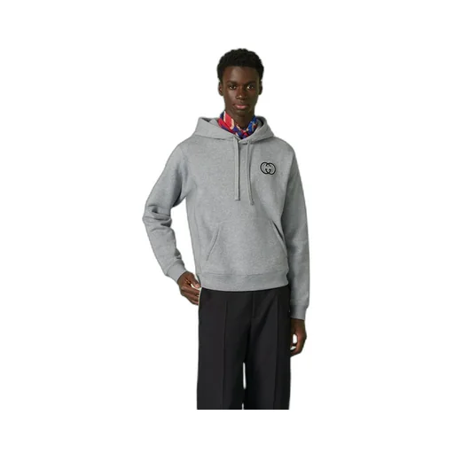 Cotton jersey hooded sweatshirt