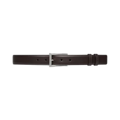 Reversible belt with rectangular buckle