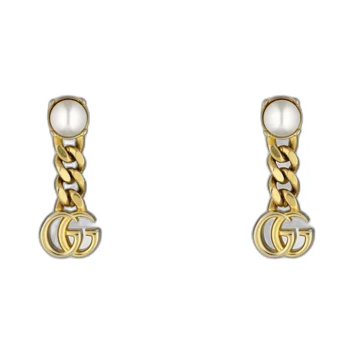 Pearl Double G earrings