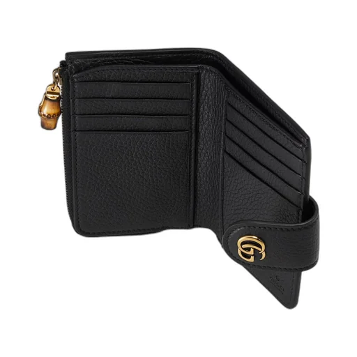 Medium Double G wallet with bamboo