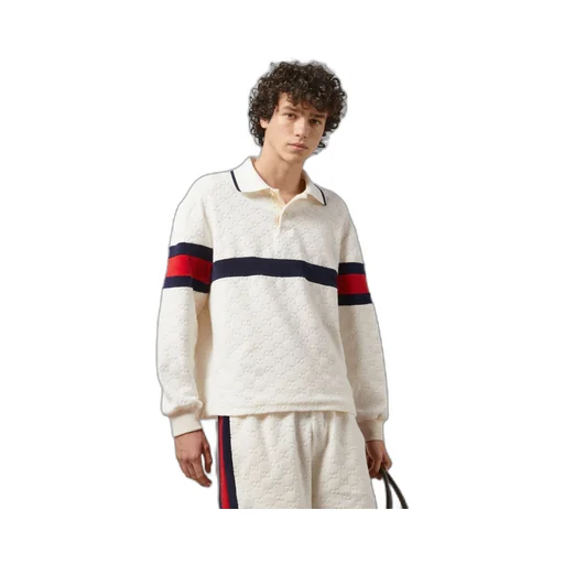 GG cotton terry cloth polo with Web