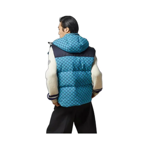 GG canvas down gilet
