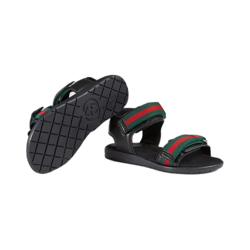 Children's leather sandal with Web