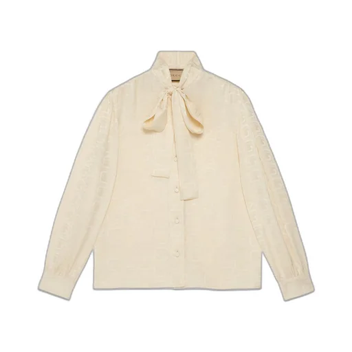 Squared Interlocking G silk shirt