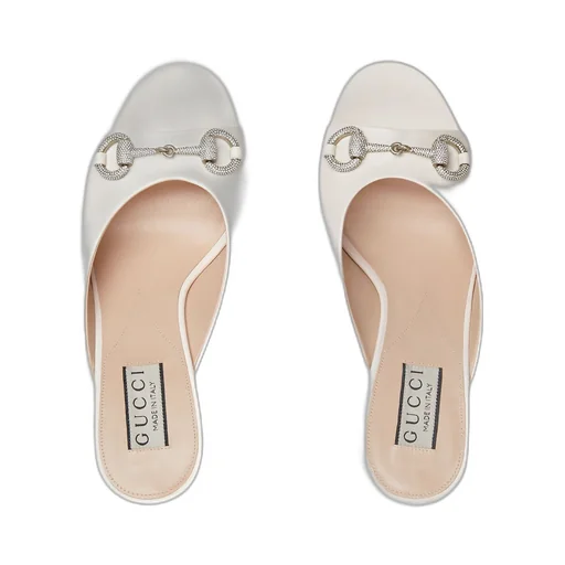Women's Horsebit mid-heel slide sandal